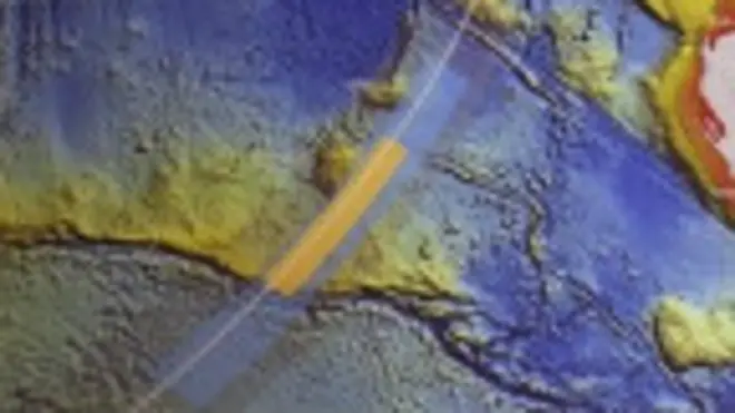 Zona de búsqueda del vuelo MH370