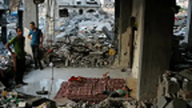 Derstrucción en Beit Hanun, Gaza