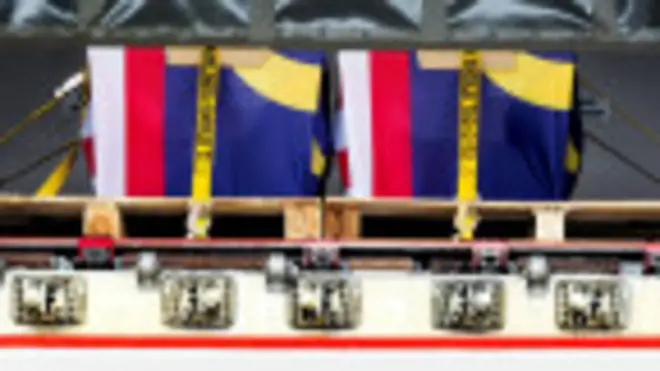 Féretros de víctimas