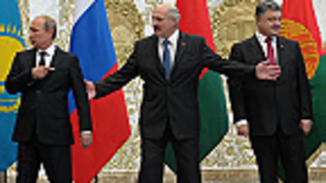 Vladimir Putin, Petro Poroshenko, Alexander Lukashenko