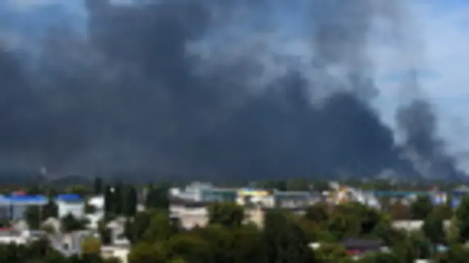 Combates en los alrededores del aeropuerto de Donetsk