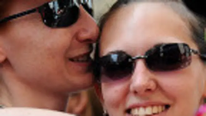 Francia pareja de lesbianas