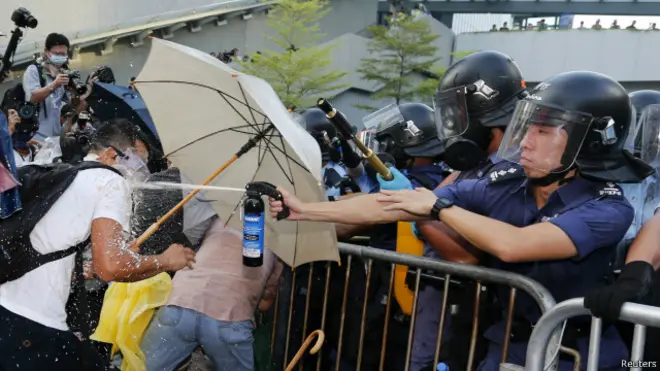 Protesto em Hong Kong (Foto Reuters)