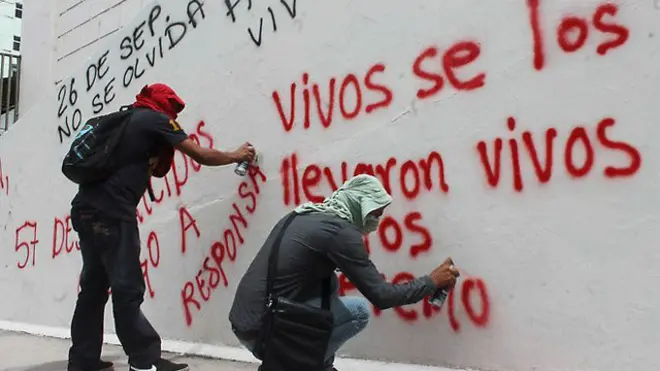 Mexicanos fazem protesto por desaparecidos / Crédito: AFP / Getty