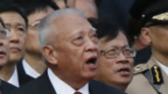 董建華參加國慶慶祝儀式