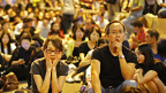 香港金鐘示威者2014年10月9日