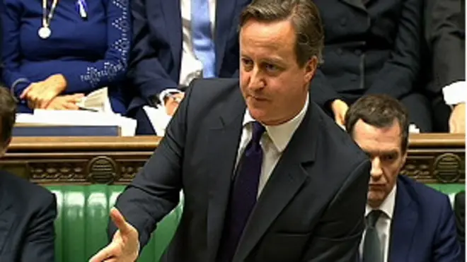 英國首相卡梅倫10月15日議會答問環節