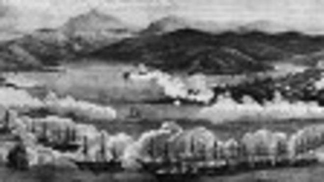 Вид Севастополя (литография 1854 года)