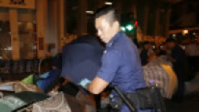 旺角警方清除行動