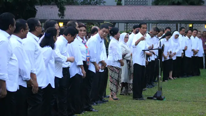 Joko Widodo dan para menteri