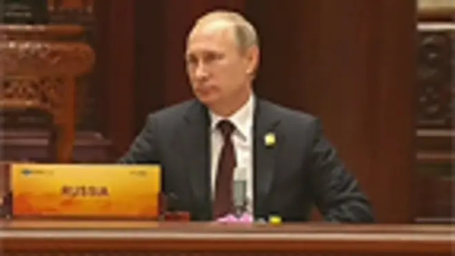 Владимир Путин на саммите в Пекине