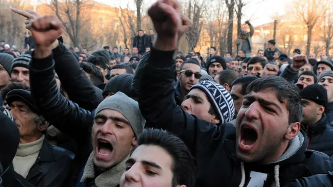 Протесты в Гюмри