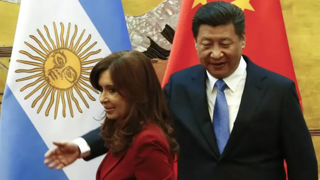 Cristina Fernández y Xi Jinping 