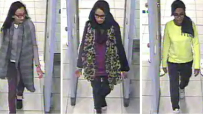 Shamima Begum, Amira Abase dan Kadiza Sultana