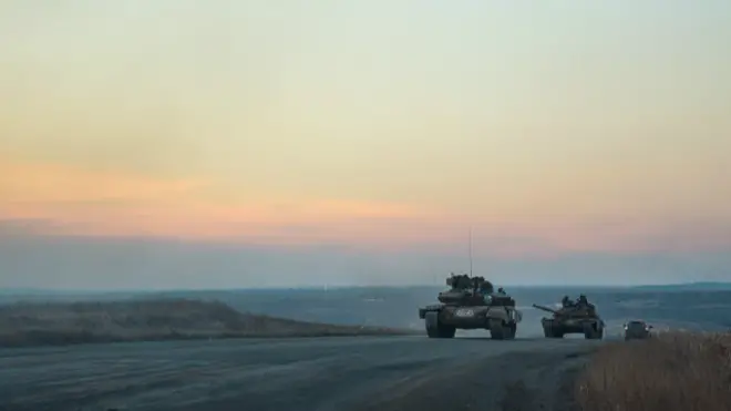 Танки пророссийских сепаратистов в Донбассе