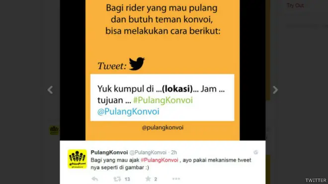 pulang konvoi, #pulangkonvoi, twitter, jakarta, indonesia, begal, tangerang, depok, perampokan
