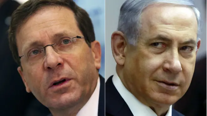 Isaac Herzog y Benjamin Netanyhu, Israel