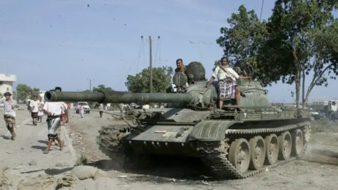 也门坦克车