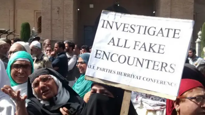 कश्मीर में प्रदर्शन