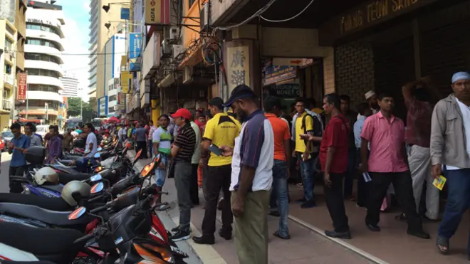 Kawasan yang dipadati orang Rohingya di Kuala Lumpur