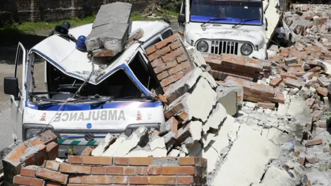 नेपाल में भूकंप