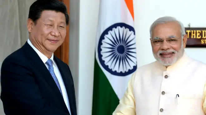 Xi Jinping dan Narendra Modi