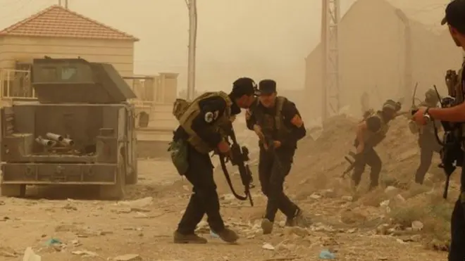 Aparat keamanan di Ramadi