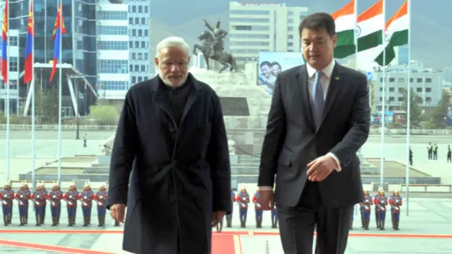 modi in mongolia