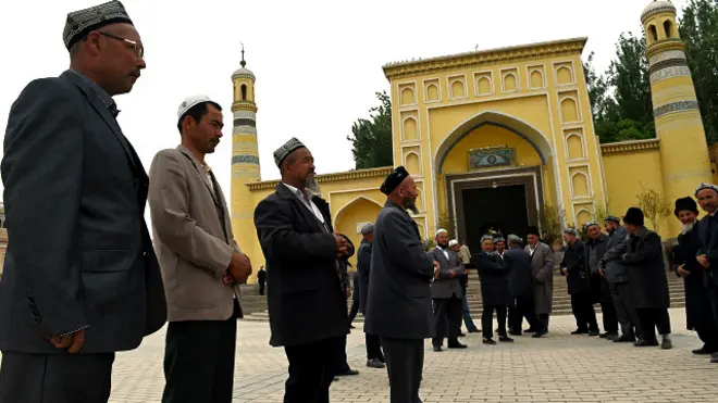 Warga Uighur di Kashgar