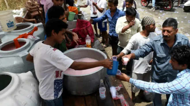 Serangan panas di India