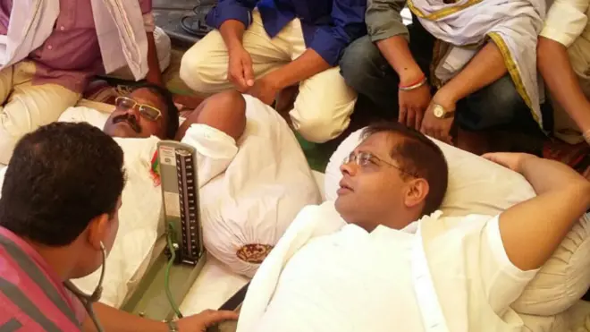 छत्तीसगढ़ में अनशन पर विधायक