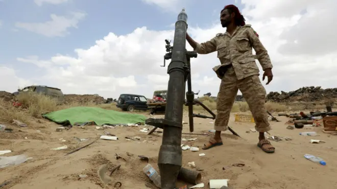 हूती विरोधी लड़ाके