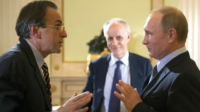 Путин и итальянские журналисты