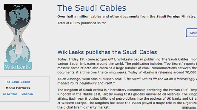 विकीलीक्स सऊदी केबल