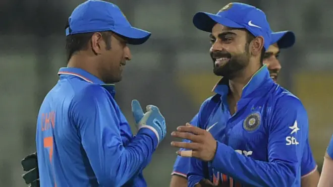महेंद्र सिंह धोनी और विराट कोहली