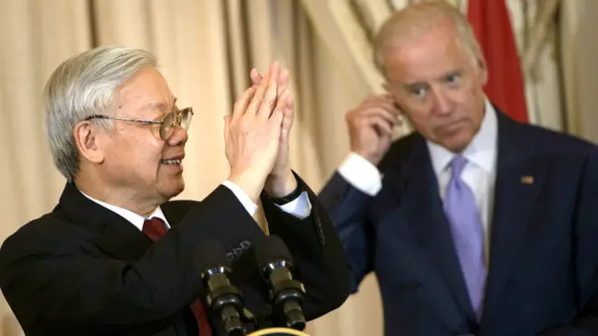 TBT Nguyễn Phú Trọng và Phó Tổng thống Joe Biden