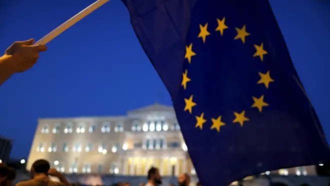 Bendera uni eropa yunani