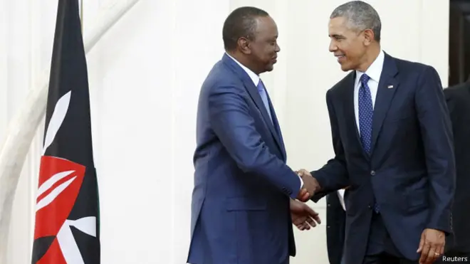 बराक ओबामा और उहरु केन्याटा