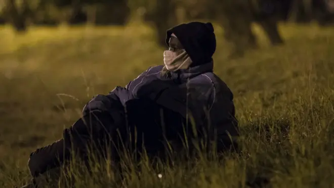 Мигрант в Кале