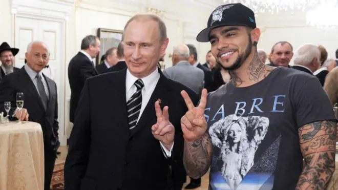 Рэппер Тимати с Владимиром Путиным