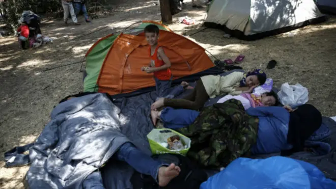 Беженцы на земле