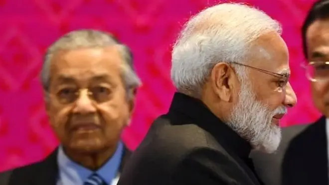 महातिर मोहम्मद और नरेंद्र मोदी