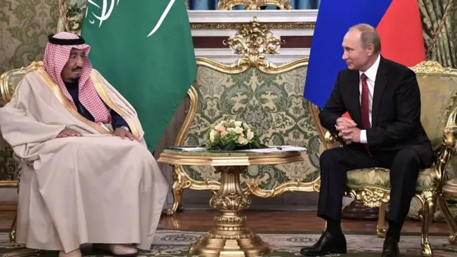 Es la primera vez que el rey de Arabia Saudita visita a Rusia.
