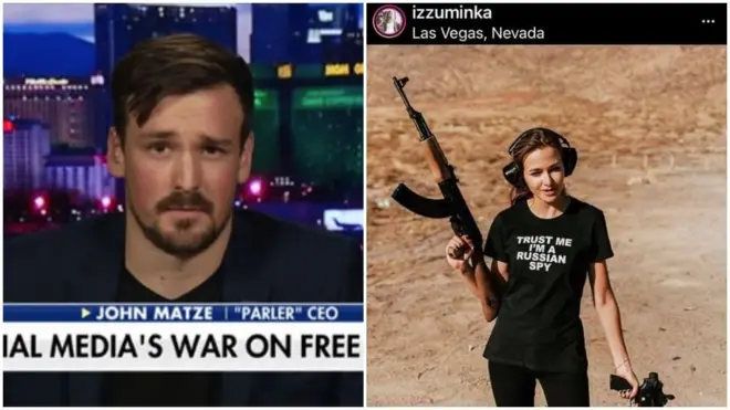 Керівник Parler Джон Матце і його дружина Аліна Мухутдінова