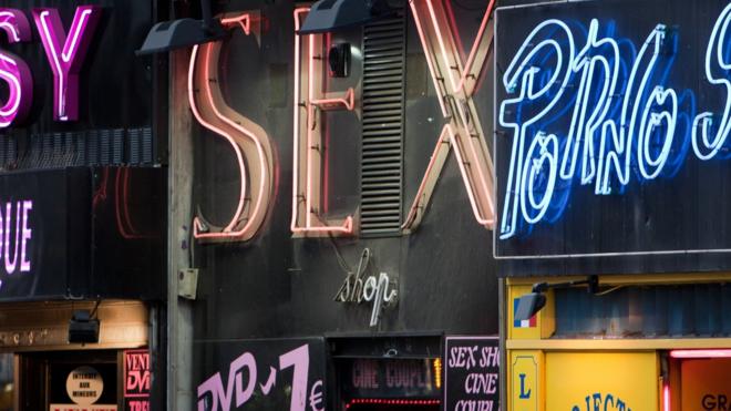 Sex shop signs