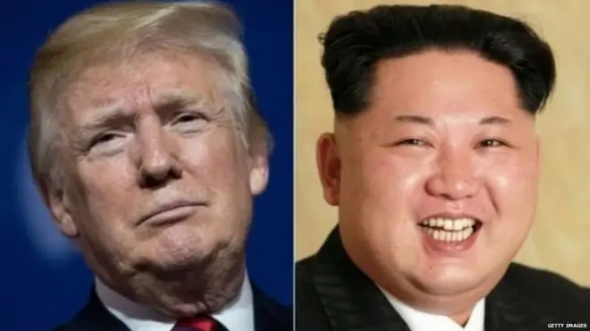 डोनल्ड ट्रंप और किम जोंग उन