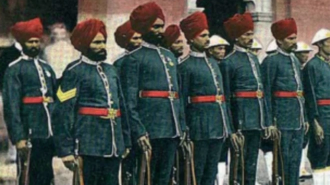 हॉंगकॉंग में सिख और चीनी पुलिसकर्मी