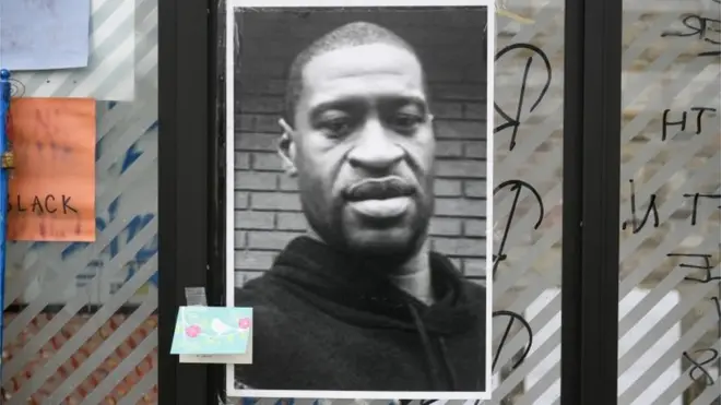 ملصق لجورج فلويد