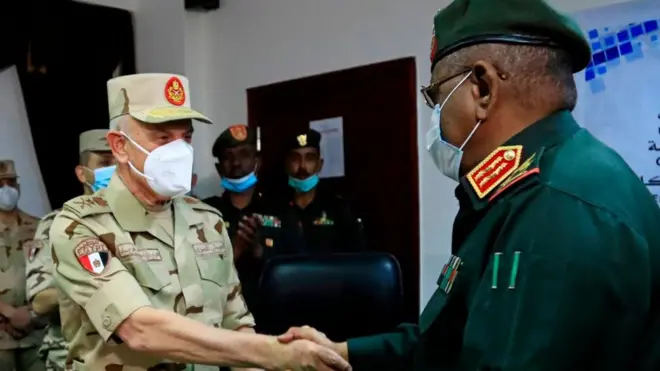 Waliigaltee hoogganoonni waraanaa Masriifi Sudaan Kaartuumitti mallatteessan