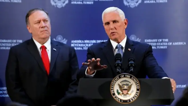 Vice President Mike Pence made the announcement beside Secretary of State Mike Pompeo